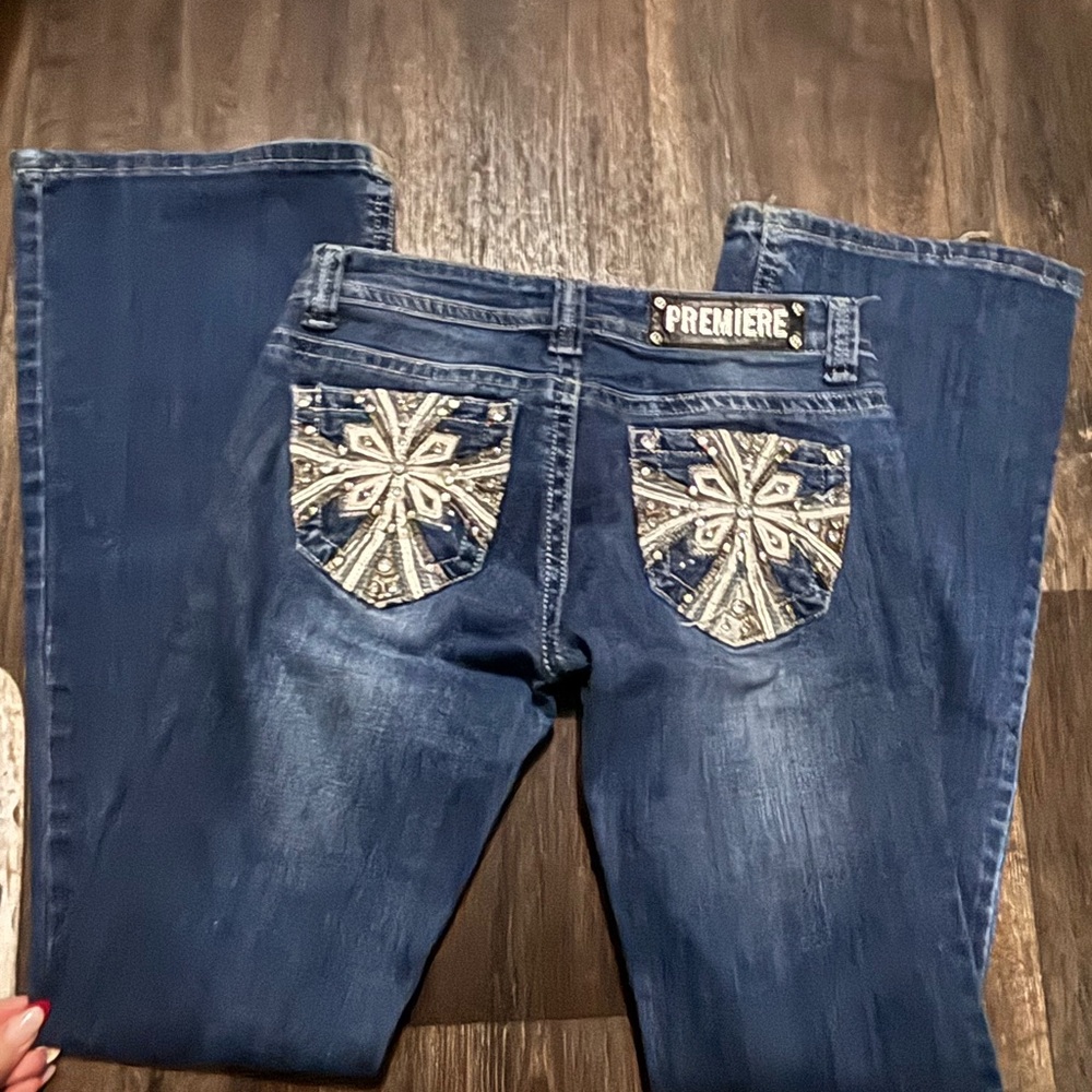 Premier Women's Dark Blue Boot Cut Jeans